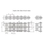 Прецизионная роликовая цепь с коротким шагом серии A
