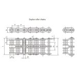 Прецизионные роликовые цепи с коротким шагом серии B