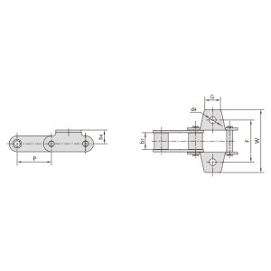 Стальные сельскохозяйственные цепи типа C и CA