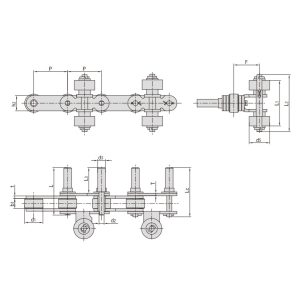 конвейерная цепь для распылительного оборудования