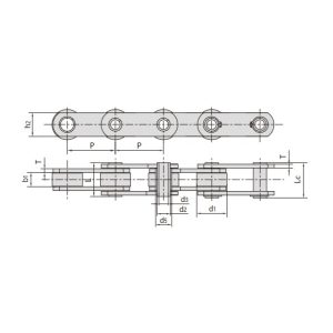 Конвейерная цепь с полыми штифтами серии FVC