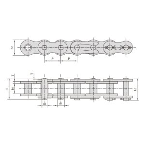 бесроликовая подъемная цепь