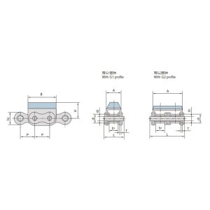 резиновая прикрепленная пластинчатая цепь