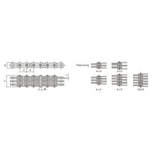 небесный штабелер пластиковая цепь с листьями