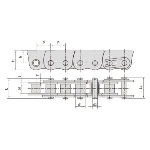 Цепи из нержавеющей стали с защитой от бокового изгиба для толкающих окон