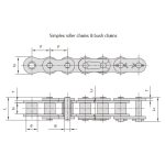 роликовые цепи серии для тяжелых условий эксплуатации