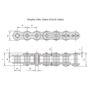 роликовые цепи серии для тяжелых условий эксплуатации