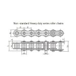 роликовые цепи серии для тяжелых условий эксплуатации