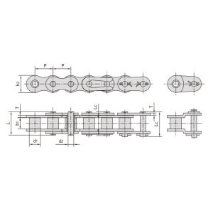 роликовая цепь из нержавеющей стали с коротким шагом