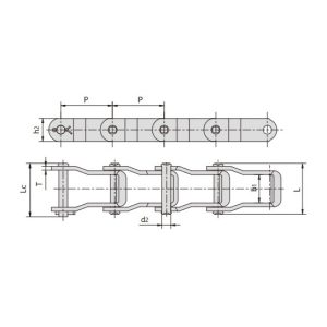 стальная штифтовая цепь