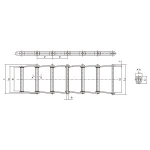 сварная конструкция изогнутая пластинчатая цепь