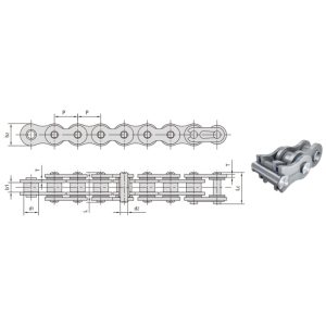 Цепь для мотоцикла с х-образными уплотнениями