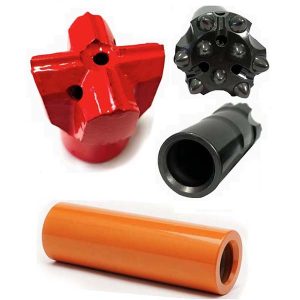 Крестообразное сверло с заклепками R32 и соединительная втулка