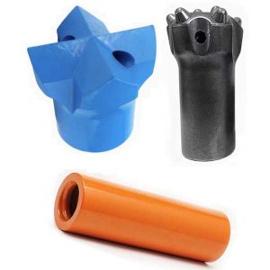 Крестообразный бит с кнопкой R35 и соединительная втулка